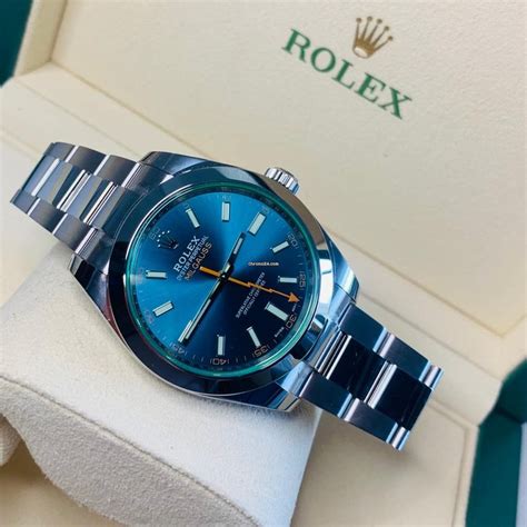 2023 rolex milgauss oystersteel blue dial|Rolex 116400 for sale.